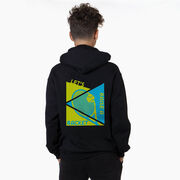 Tennis Hooded Sweatshirt - Let's Raise A Racket (Back Design)