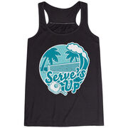 Pickleball Flowy Racerback Tank Top - Serve's Up