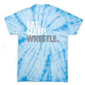 Wrestling Short Sleeve T-Shirt - Eat. Sleep. Wrestle Tie Dye