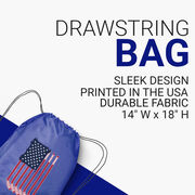 Hockey Drawstring Backpack - American Flag