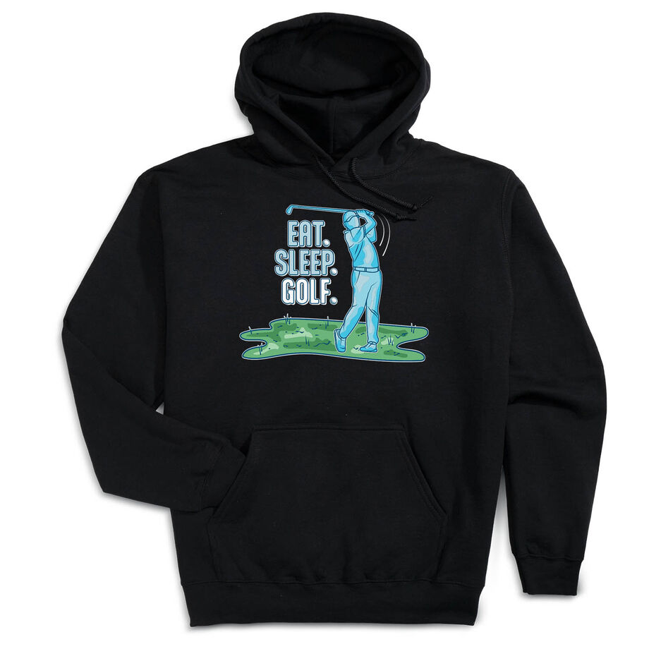 Golf Hooded Sweatshirt - Eat. Sleep. Golf