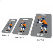 Guys Lacrosse Bag/Luggage Tag - Personalized Goalie