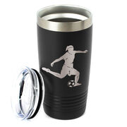 Soccer 20 oz. Double Insulated Tumbler - Female Silhouette