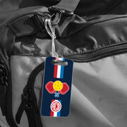 Pickleball Bag/Luggage Tag - Cross Court Stripes