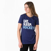 Hockey Women's Everyday Tee - Eat. Sleep. Hockey.