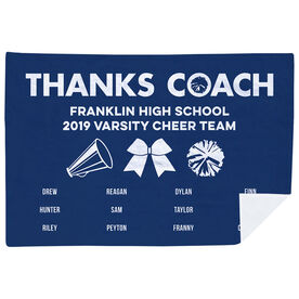 Cheerleading Premium Blanket - Thanks Coach (Horizontal)
