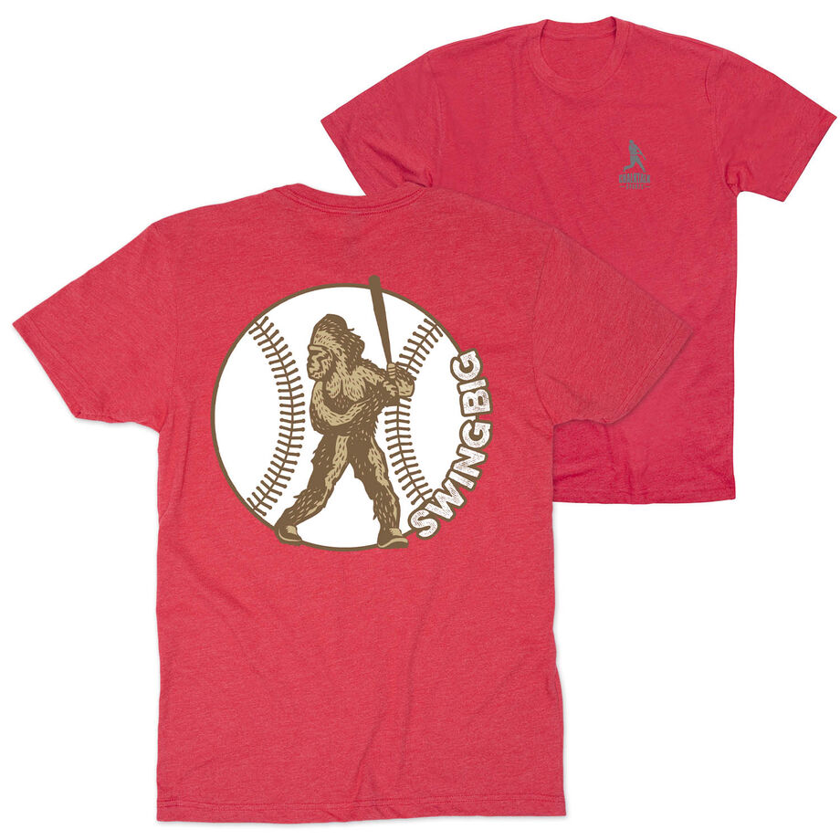 Baseball Short Sleeve T-Shirt - Baseball Bigfoot (Back Design)