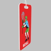 Guys Lacrosse Bag/Luggage Tag - Personalized Goalie