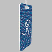 Girls Lacrosse Bag/Luggage Tag - Lax Lax Lax With Female Lacrosse Stick Figure