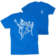 Guys Lacrosse T-Shirt Short Sleeve - Skeleton Offense (Back Design)