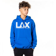 Guys Lacrosse Hooded Sweatshirt - I'd Rather Lax