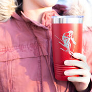 Skiing 20 oz. Double Insulated Tumbler - Female Silhouette