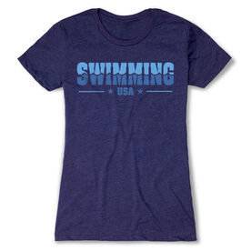 Swimming Women's Everyday Tee - Swimming USA