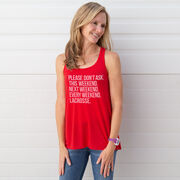 Lacrosse Flowy Racerback Tank Top - All Weekend Lacrosse