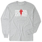 Football Tshirt Long Sleeve - Bones Saying