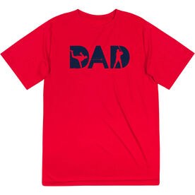 Baseball Short Sleeve Performance Tee - Baseball Dad Silhouette