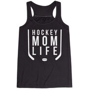 Hockey Flowy Racerback Tank Top - Hockey Mom Life