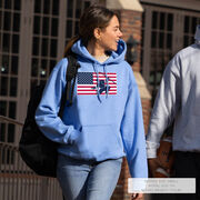 Hockey Hooded Sweatshirt - Patriotic Hockey