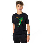 Guys Lacrosse Short Sleeve T-Shirt - Lacrosse Leprechaun