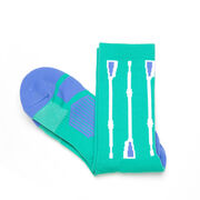 Crew Woven Mid-Calf Socks - Oar (Green)