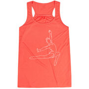 Gymnastics Flowy Racerback Tank Top - Gymnast Sketch