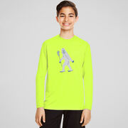 Guys Lacrosse Long Sleeve Performance Tee - Yeti