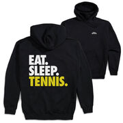 Tennis Hooded Sweatshirt - Eat. Sleep. Tennis. (Back Design)