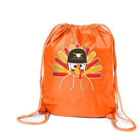 Baseball/Softball Drawstring Backpack - Goofy Turkey Player