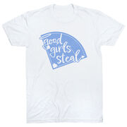 Softball Short Sleeve T-Shirt - Good Girls Steal