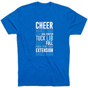 Cheerleading Short Sleeve T-Shirt - Cheerleading Words