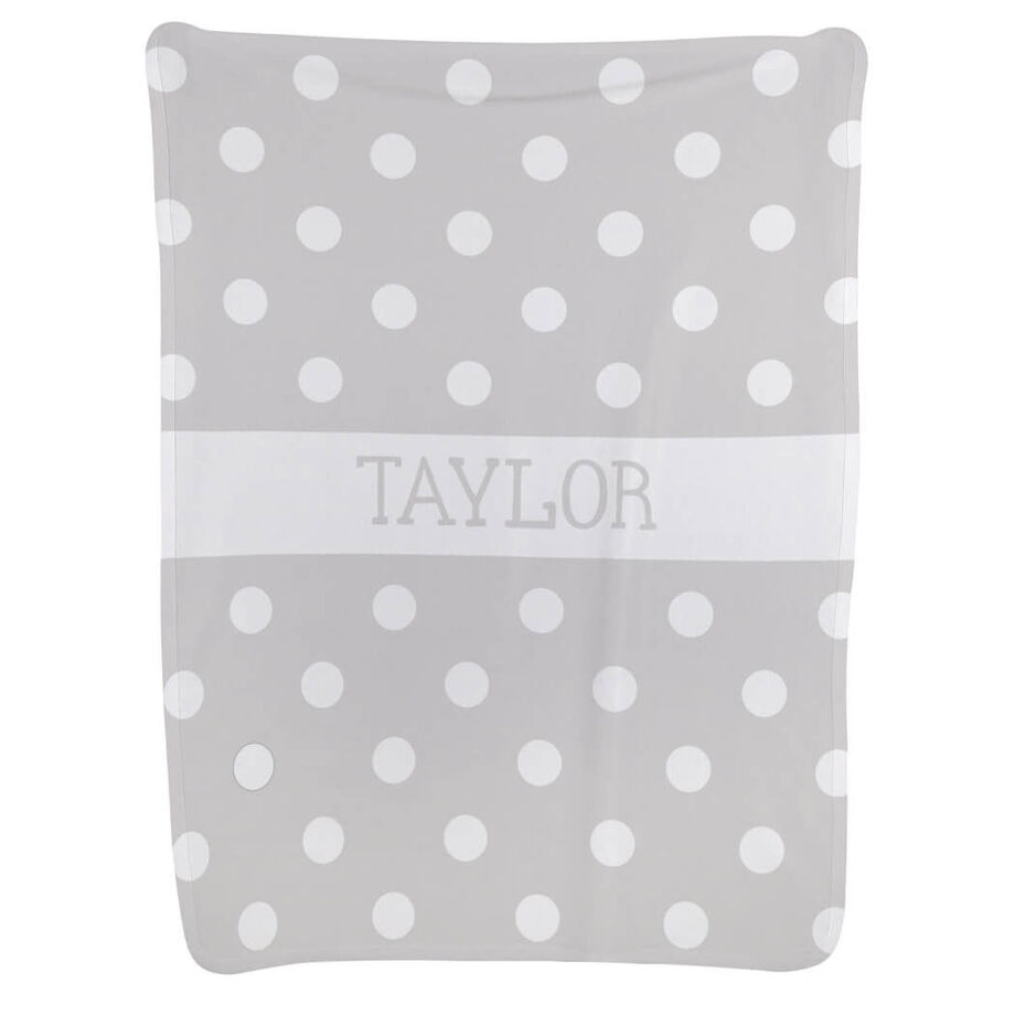 Personalized Baby Blanket - Polka Dots