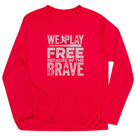 Baseball Long Sleeve Performance Tee - Because Of The Brave Baseball