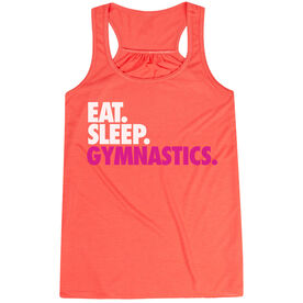 Gymnastics Flowy Racerback Tank Top - Eat Sleep Gymnastics