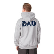 Baseball Hooded Sweatshirt - Baseball Dad Silhouette (Back Design)