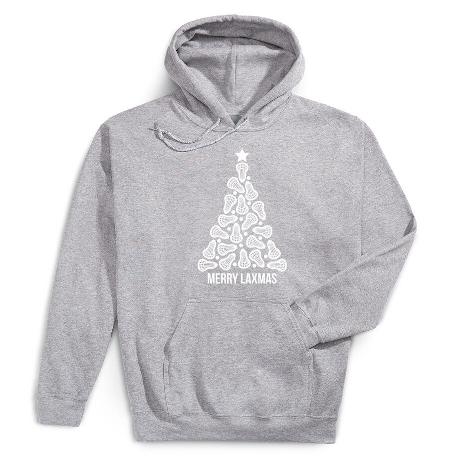 Lacrosse Hooded Sweatshirt - Merry Laxmas Tree