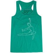Gymnastics Flowy Racerback Tank Top - Gymnast Sketch