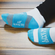 Socrates® Woven Performance Sock - Live with Gratitude