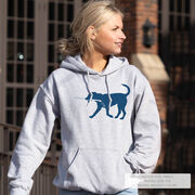 Hockey Hooded Sweatshirt - Rocky The Hockey Dog