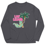 Guys Lacrosse Long Sleeve Performance Tee - Lax Lizard