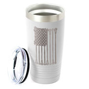 Guys Lacrosse 20 oz. Double Insulated Tumbler - Lax Flag