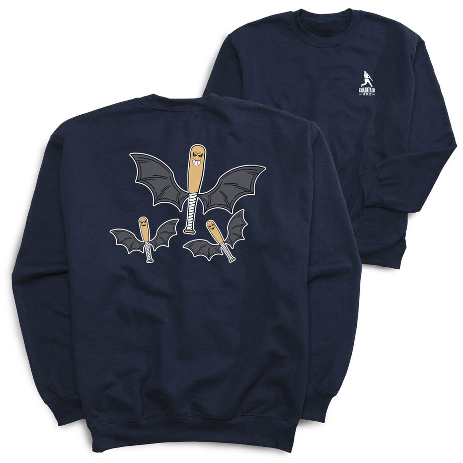 Baseball Crewneck Sweatshirt - It's Bats (Back Design)