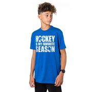 Hockey Short Sleeve T-Shirt - Hockey Is My Favorite Season