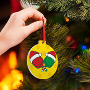 Pickleball Ceramic Ornament - HoHoHo