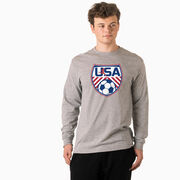 Soccer Tshirt Long Sleeve - Soccer USA