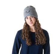 Lacrosse Embroidered Beanie - Lacrosse Sticks