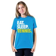 Tennis T-Shirt Short Sleeve Eat. Sleep. Tennis.