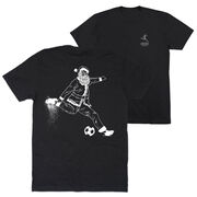 Soccer Short Sleeve T-Shirt - Santa Player (Back Design)
