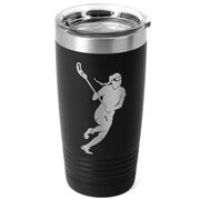 Girls Lacrosse 20 oz. Double Insulated Tumbler - Player Silhouette