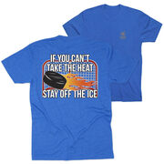 Hockey Short Sleeve T-Shirt - If You Can't Take the Heat (Back Design)