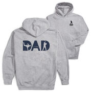 Baseball Hooded Sweatshirt - Baseball Dad Silhouette (Back Design)